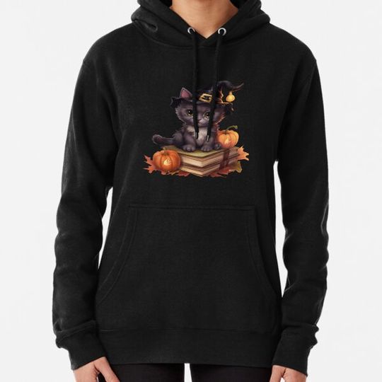 Discover Read more books, cute halloween cat, book aesthetic, halloween read books,one more chapter for cat lovers Hoodies
