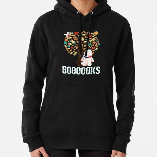 Discover Boooooks Funny boo reading book Halloween Hoodies