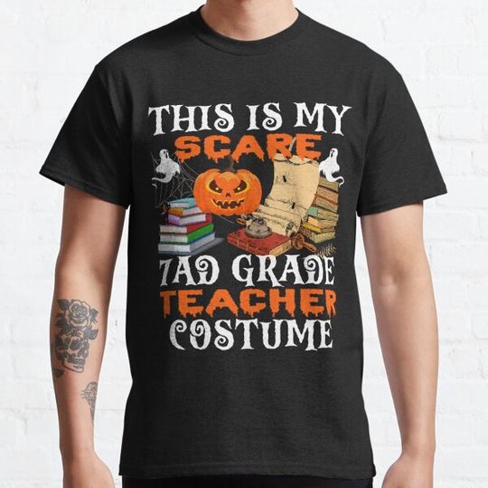 Discover This is My Scare 7AD Grade Teacher Costume For Halloween Day T-shirts