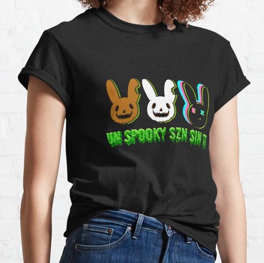 Discover Funny Horror Rabbit Halloween Gift Evil Bad Bunny T-shirts