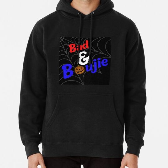 Discover Bad and boujie halloween adult tshirt Hoodies