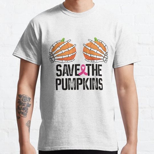 Discover Save The Pumpkins Pink Ribbon T-shirts