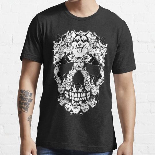 Discover Corgi Skull Halloween T-shirts