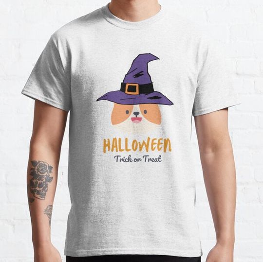 Discover Corgi halloween. trick or treat bat corgi butt T-shirts