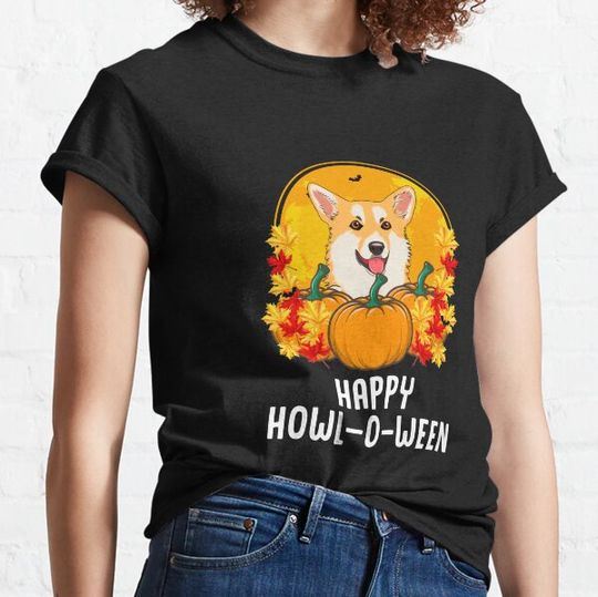 Discover Corgi Halloween Scarecrow T-shirts