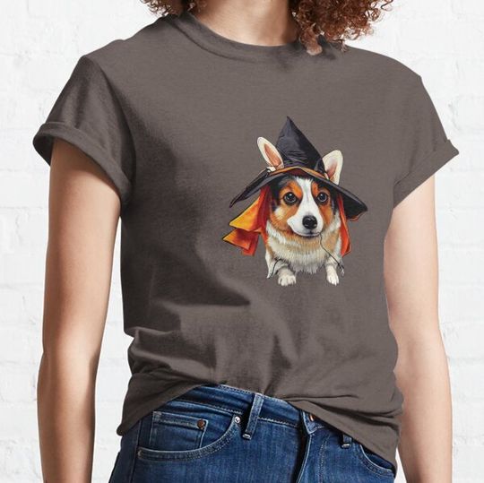 Discover Halloween Corgi Witch Costume T-shirts