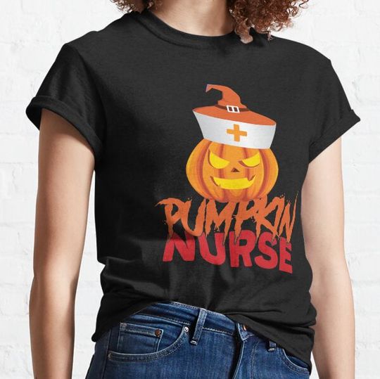 Discover Pumpkin Nurse Funny Halloween T-shirts