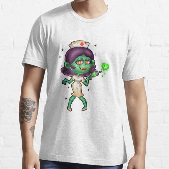 Discover Halloween Zombie Nurse T-Shirt T-shirts