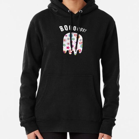 Discover Bouquet Flower Ghost Sheet - Boo Quet Halloween Puns Hoodies