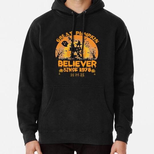 Discover Great Pumpkin Believer Since 1978 Halloween, Birthday In 1978, Hoodies