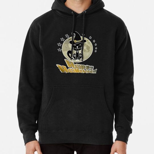 Discover halloween cute catoween black - halloween funny catoween Hoodies