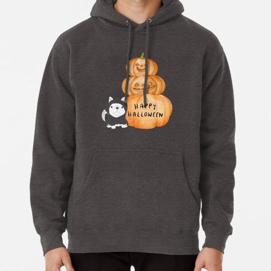 Discover Halloween dog and pumpkin Hoodies