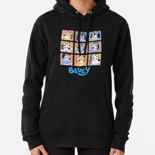 Discover Spooky Family Blue - BlueyDad Hoodies