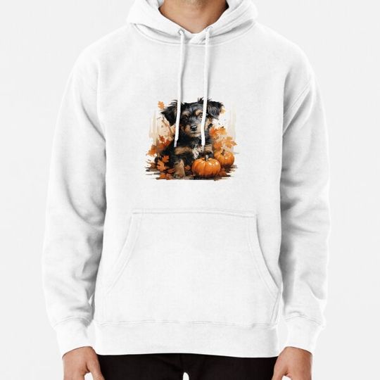 Discover HALLOWEEN CUTE PUPPY DOG AND PUMPKINS Hoodies