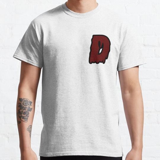 Discover Letter D  (Halloween Themed-RED) T-shirts