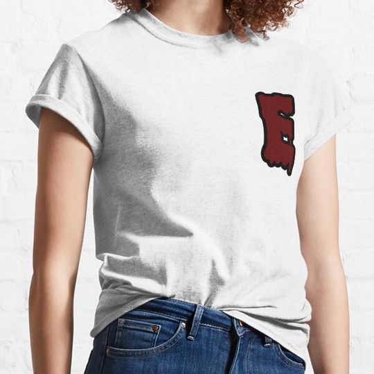 Discover Letter E (Halloween Themed - RED) T-shirts