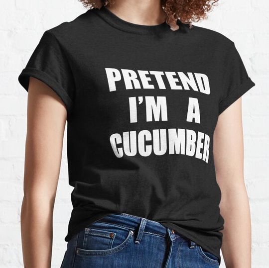 Discover PRETEND I & # 39; M A CUCUMBER | Veggie Vegan Vegetable Costume Tee T-shirts