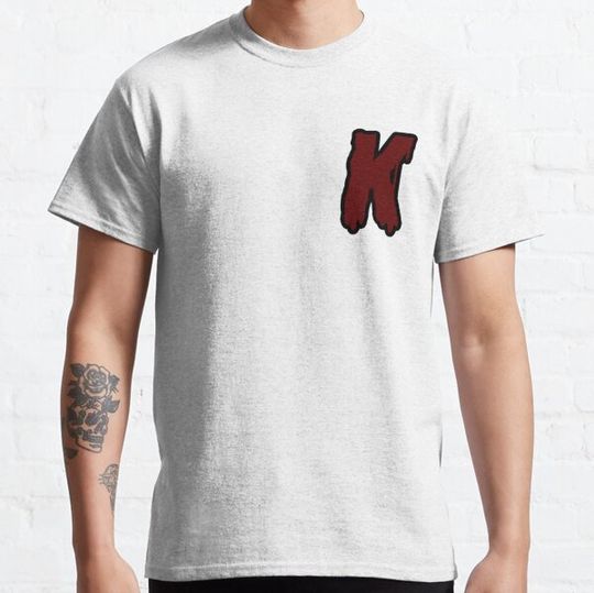 Discover Letter K (Halloween Themed -RED) T-shirts