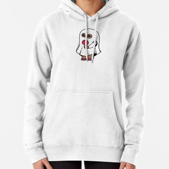 Discover Halloween cute child dressed like mummyholding candy Hoodies