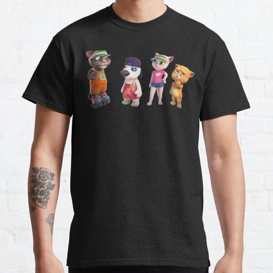 Discover Talking Tom _amp_ Friends Play Tennis T-shirts
