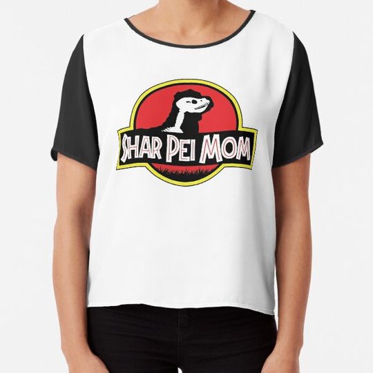 Discover (For Bright Background) Jurassic Shar Pei Mom T-shirts