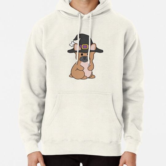 Discover Halloween French Bulldog Brown Hoodies