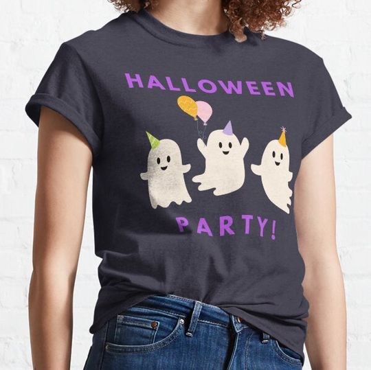 Discover (Oct 31st) HALLOWEEN PARTY - Friendly Ghost - White Ghost T-shirts