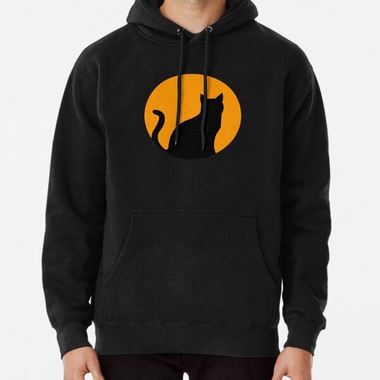 Discover Spooky Cat Halloween Moon Hoodies