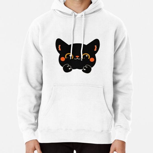 Discover very cute black cat halloween vibe! Hoodies