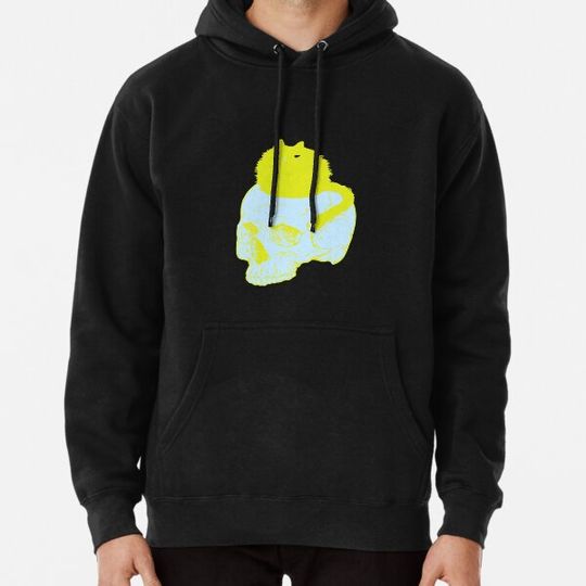 Discover Poofy Cat On Skull Halloween Boo Hoodies
