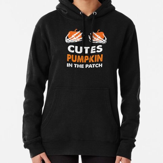 Discover Funny Cutest Pumpkin in The Patch Women Halloween Costume Hoodies