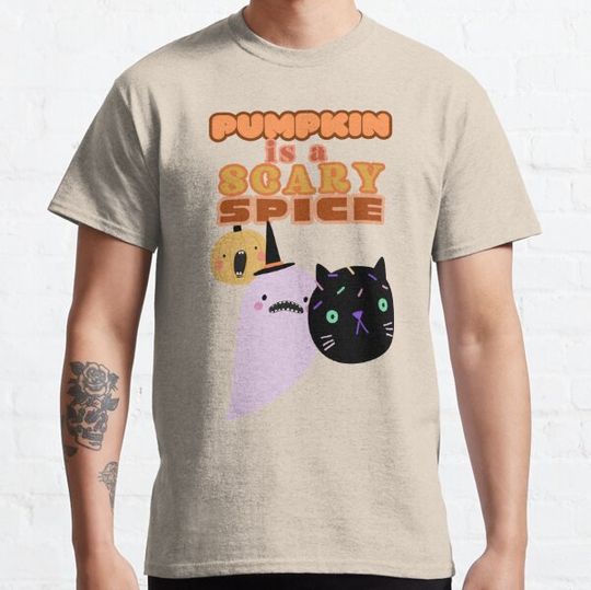 Discover Pumpkin Is A Scary Spice. Pumpkin Spice Horror, Cute Style T-shirts