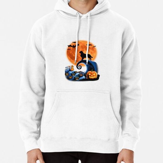 Discover Golden Retriever Moon Pumpkin Scary Halloween Hoodies