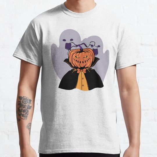 Discover Halloween human pumpkin scary with ghost T-shirts