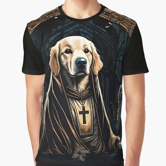 Discover Eerie Halloween Encounter with a Horror Golden Retriever T-shirts