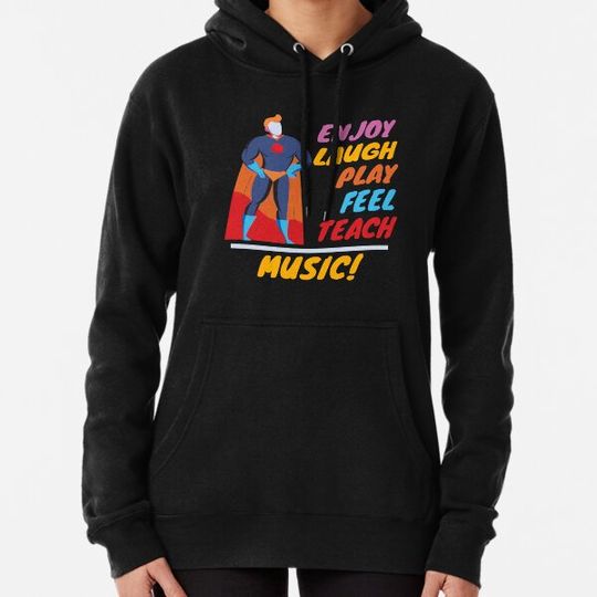 Discover Music Teacher Superhero Design Hoodies