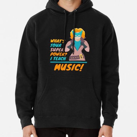 Discover Music Teacher Superhero Design Hoodies