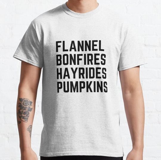 Discover Fall Vibes, Flannel, Bonfires, Hayrides, Pumpkins T-shirts