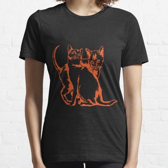 Discover Kitten And Cat Orange T-shirts