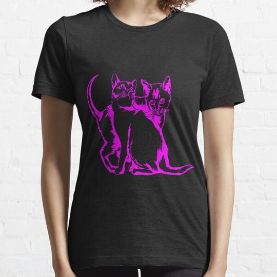 Discover Kitten And Cat Pink T-shirts