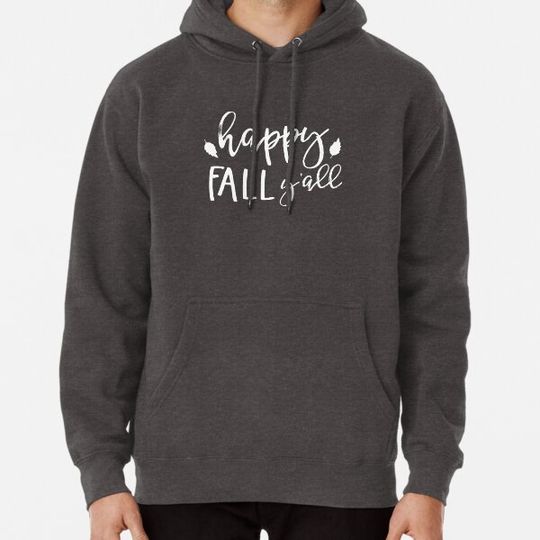 Discover Happy Fall Y'all Autumn Leaves Design Hoodies