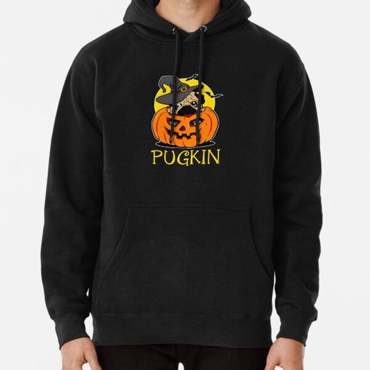 Discover halloween pugkin Hoodies