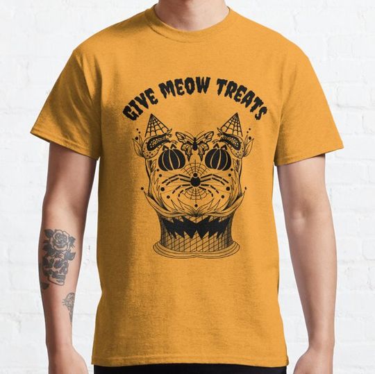 Discover Halloween Pumpkin Cat (Orange) T-shirts