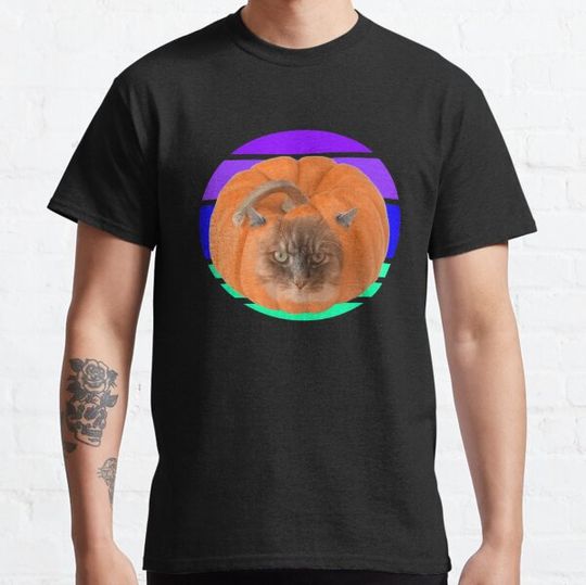 Discover Pumpkin cat T-shirts