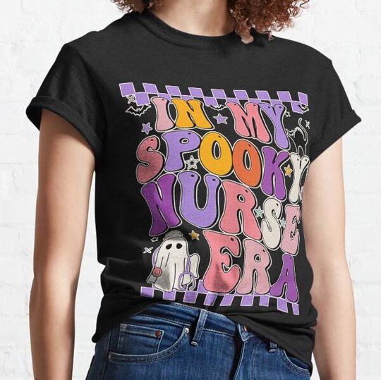 Discover Vintage In My Spooky Nurse Era Halloween Scary Horror T-shirts
