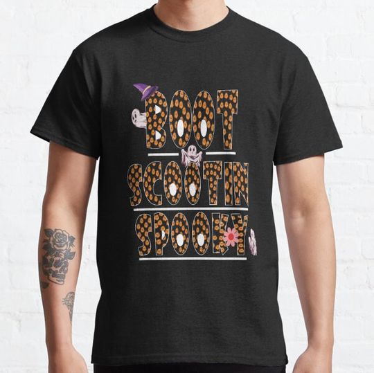 Discover boot scootin spooky halloween shirt T-shirts