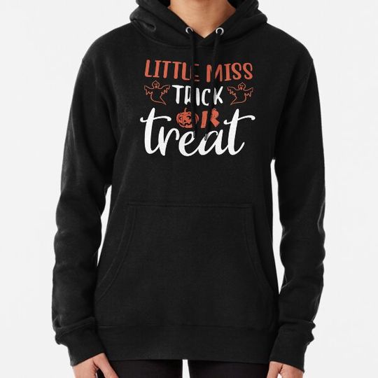 Discover Little Miss Trick Or Treat Halloween Pumpkin Hoodies