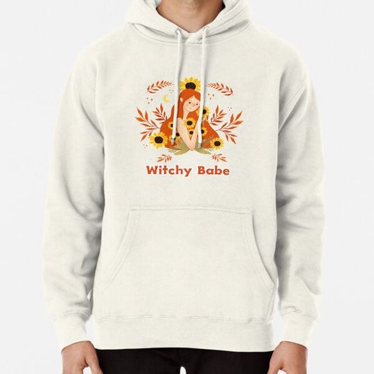 Discover Witchy Babe in Orange Hoodies