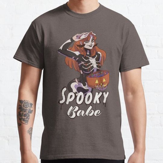 Discover Skelly Spooky Babe T-shirts