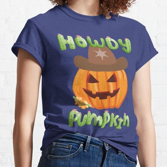 Discover Howdy Pumpkin, Spooky pumpkin, Halloween costume, trick or treat T-shirts